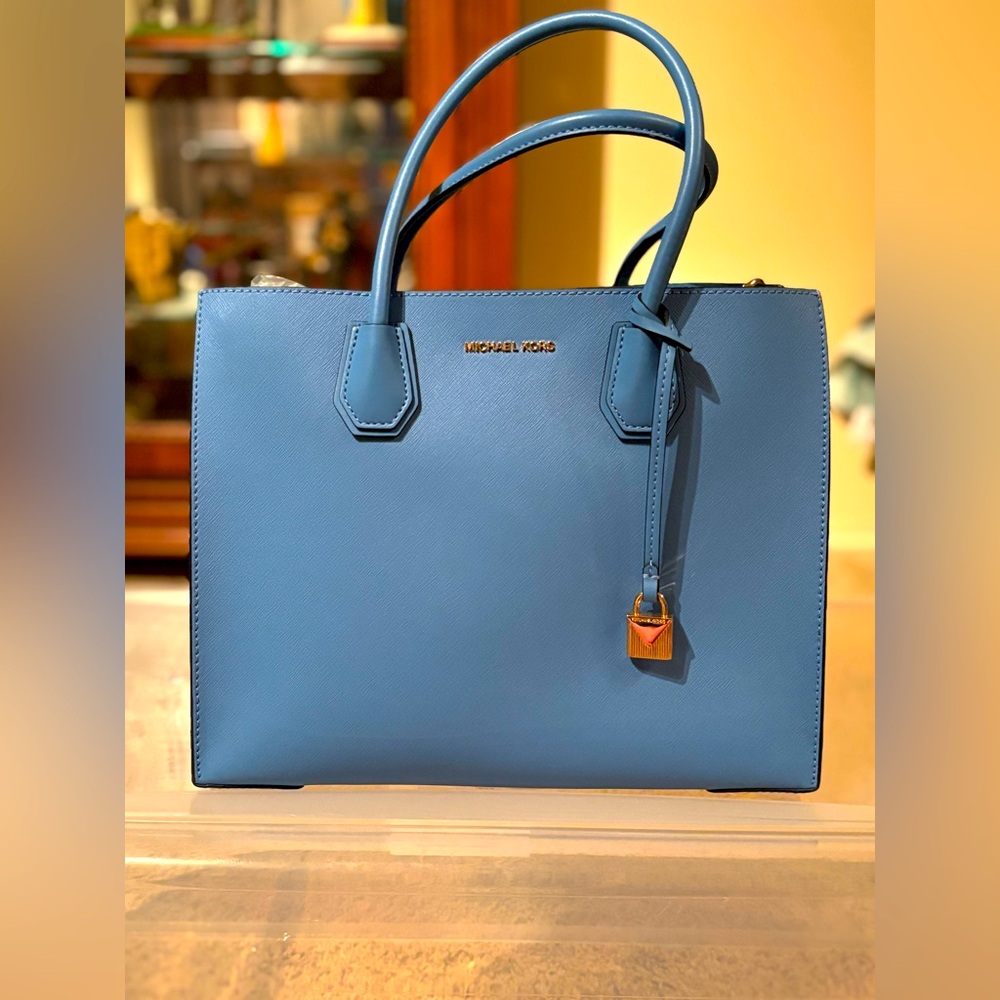 Mercer Large Saffiano Leather Tote Bag
